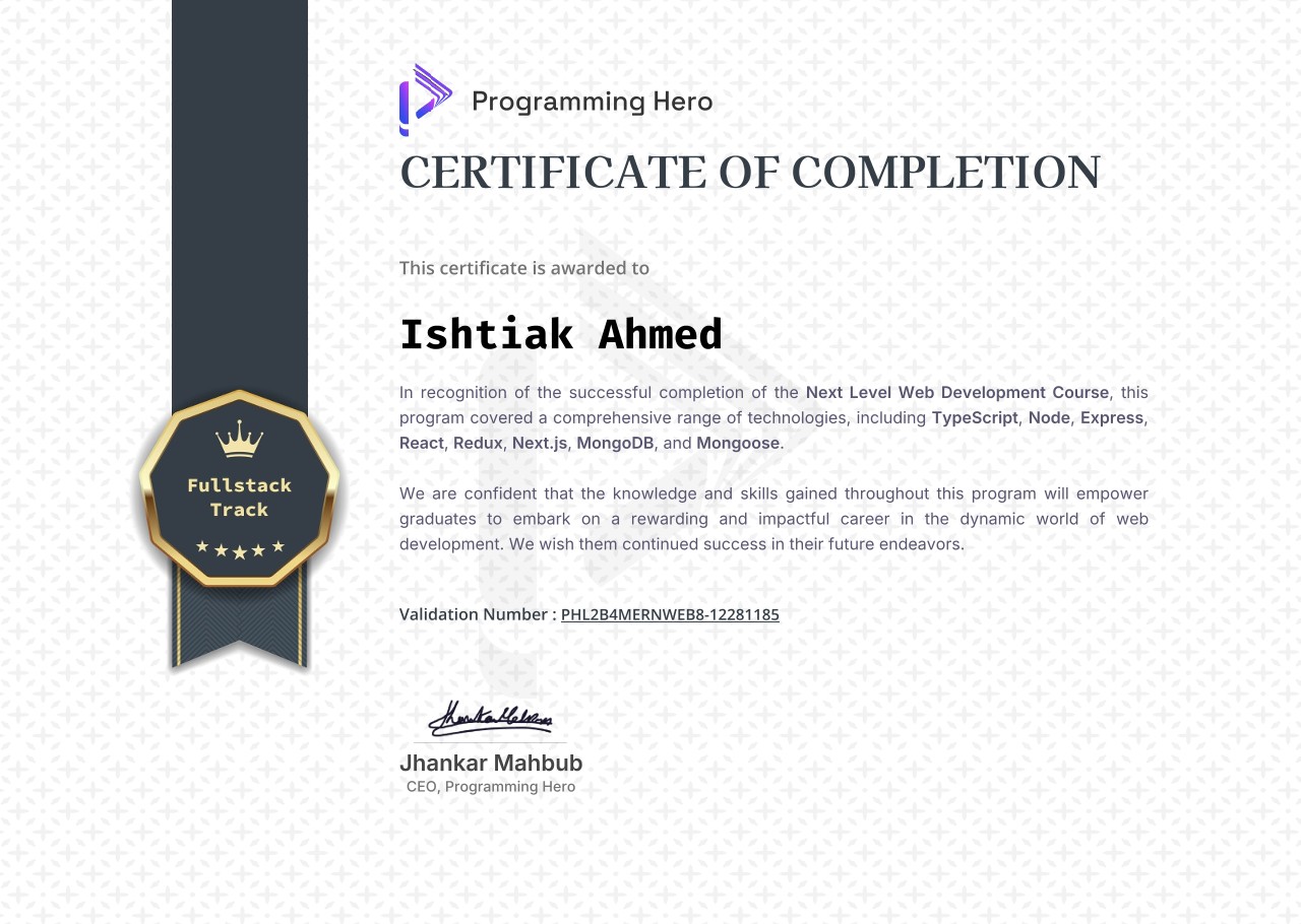 Next Level Web Development Course